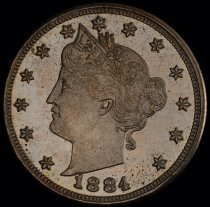 1884 Liberty Head Nickel, US.