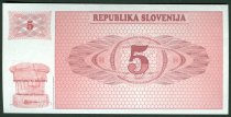 (19)90 5 Tolarjev Slovenia