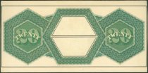 $20 paste-up, probably a rejected Legal Tender Note design, US.