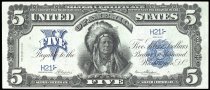 $5 Silver Certificate, series 1899. H21, FR-276, US
