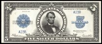 $5 Silver Certificate, Series 1923, A23B, FR-282, US