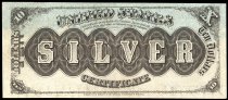 $10 Silver Certificate, series 1878, A12506, FR-285a, US