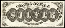 $10 Silver Certificate, series 1880, B3438723, FR-288 US
