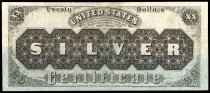 $20 Silver certificate, series 1878, A42165, FR-307, US
