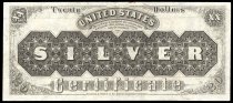 $20 Silver Certificate, series 1880, B1364280, FR-310, US