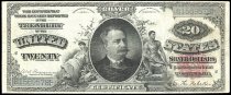 $20 Silver Certificate, series 1886, B1569578, FR-316, US