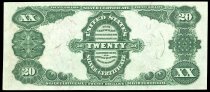 $20 Silver Certificate, series 1891, E7913988, FR-319, US