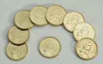 (9) Sacagawea dollars