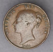 1859, Penny, Victoria