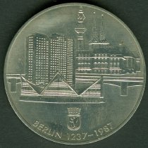 1987 Berlin 1237 - 1987, Haupstadt der DDR, Commemorative Medal, Germany