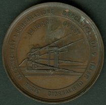 1884, World Medal, Sulmona Tunnel, Roma, Italy