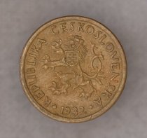 1932, 10 Haleru, Republic, KM-3 (2012), Czechosovakia