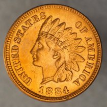 1884 Indian Head Small Cent, Breen 2006, US