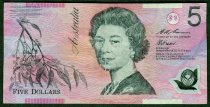 (19)95-(20)01 5 Dollars, KM- 51a (2012), Australia.