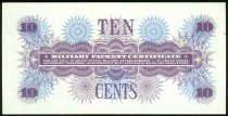 (ND) 1965 10 Cents, Military Payment Certificate, Series 661, Schwan-82, Ch