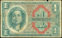 (ND) 1964 Military Payment Certificate 1 Dollar, Series 611,  Schwan-875, C