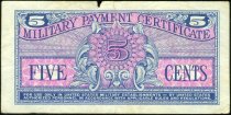 (ND) 1964 Military Payment Certificate 5 Cents, Series 611,  Schwan-871, Ch