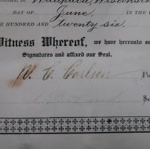 Certificate, signature detail