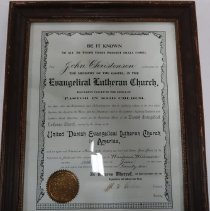 Certificate front