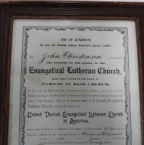 Certificate front