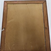 Certificate frame, original backing