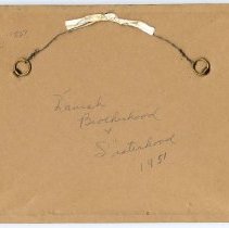 1951 framed photo back