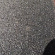 Center back cover staining/dirt