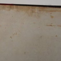 Front cover interior foxing and discoloration