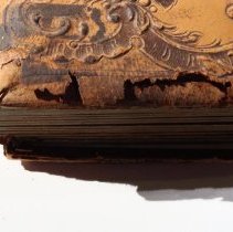 Front cover proper right lower corner pieces missing