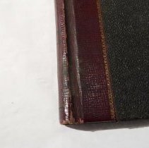 Front cover proper right lower corner abrading