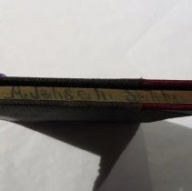 Upper edge of ledger