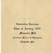 1912 Graduation Program