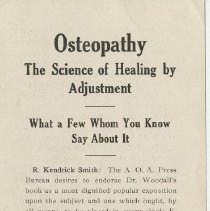 Osteopathy, The Science of Healing