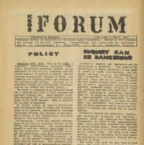KCOS Forum, Vol. 1, No. 1,  Nov. 1968