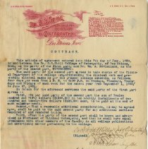 S. S. Still College and Infirmary of Osteopathy Contract