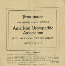 AOA Program, 1915