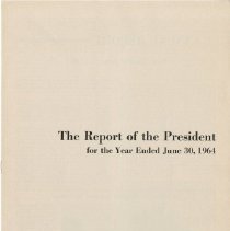 The Report of the President