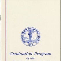 Kirksville College of Osteopathic Medicine Commencement Program June 1988