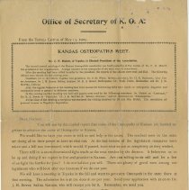 Kansas Osteopathic Association News Release