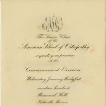 1900 ASO Graduation invitation