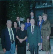 Still Society members on front stairs of A.T. Still University Administration Building