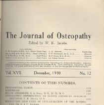 The Journal of Osteopathy, Volume 17, Number 12