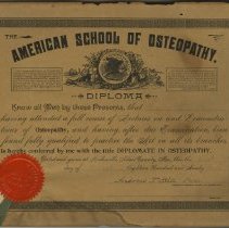 Diploma of Harry Mix Still