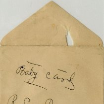 Envelope for Birth Announcement of Richard Still Ross