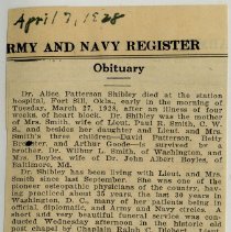 Alice Patterson Shibley Obituary