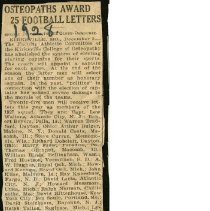 Osteopaths Award 25 Football Letters
