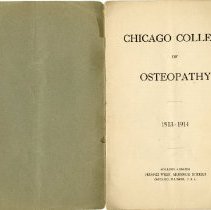 Chicago College of Osteopathy Catalog