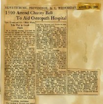 1500 Attend Charity Ball to Aid Osteopath Hospital