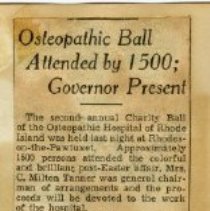 Osteopathic Ball Attended by 1500