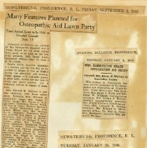 Many Features Planned for Osteopathic Aid Lawn Party